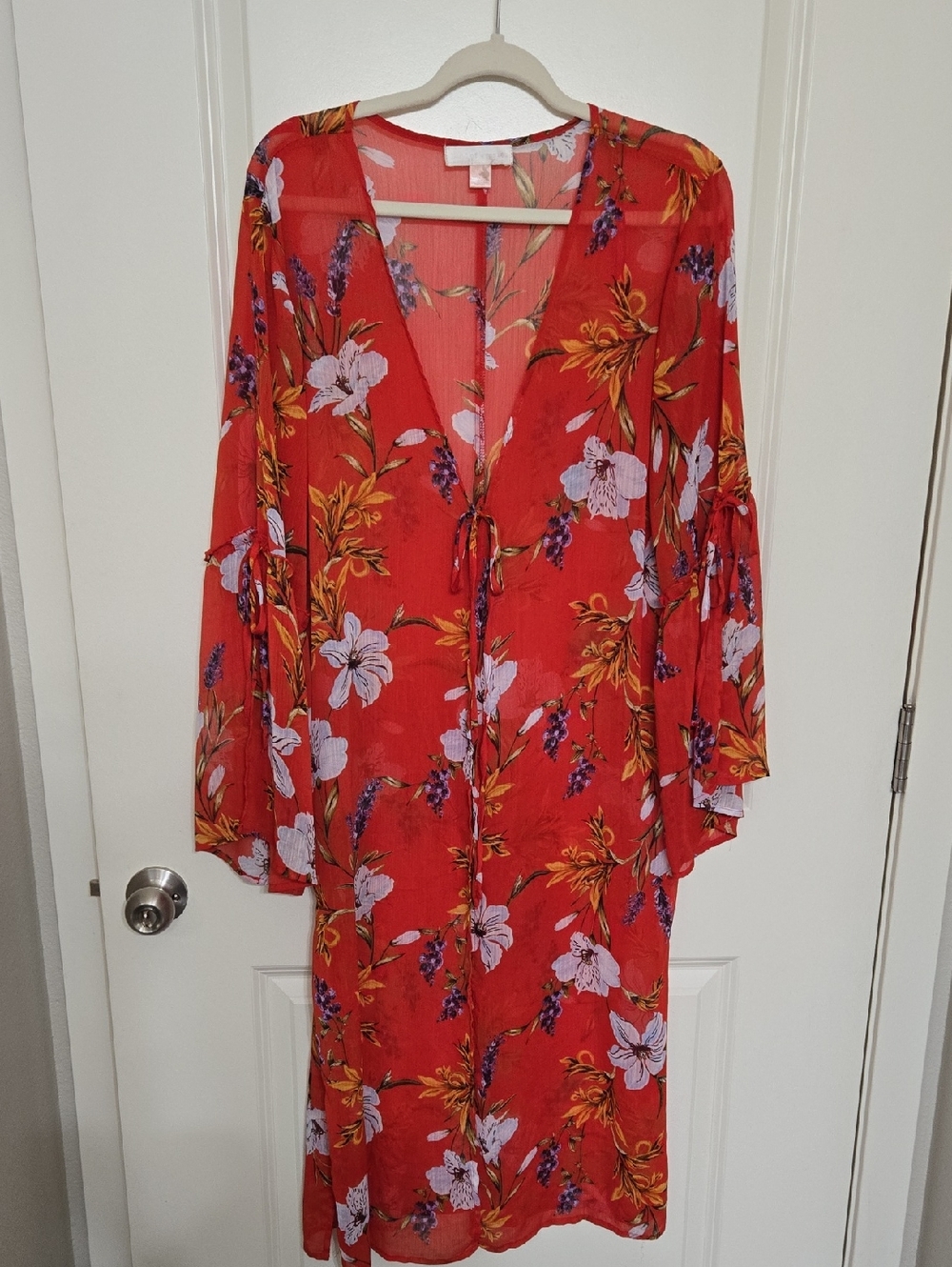 Band of Gypsies Red Floral Kimono